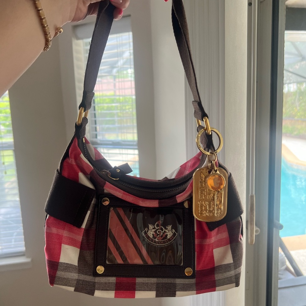 Vintage Juicy Couture Plaid Shoulder Bag